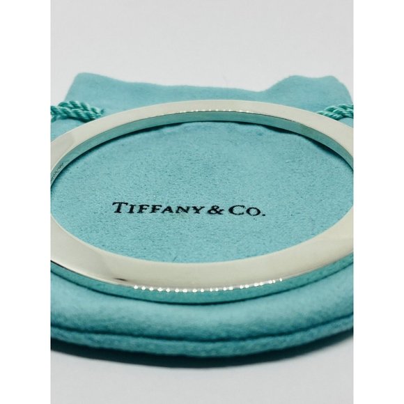 Tiffany & Co 1837  Sterling Silver  935 bracelet. RARE flat disk circle bangle - Picture 10 of 10
